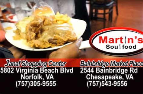 Maybe you would like to learn more about one of these? Martin's Soul Food - Chesapeake VA | Runinout Food Fun Fashion