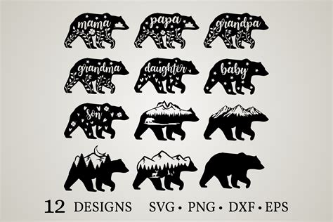 Grandma Bear Svg | Free SVG Cut Files. Create your DIY projects using