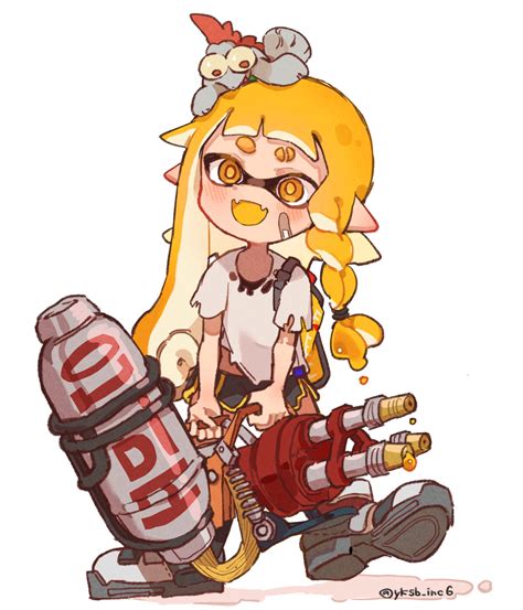 Inkling Player Character Inkling Girl And Smallfry Splatoon And More Drawn By Yksb Inc