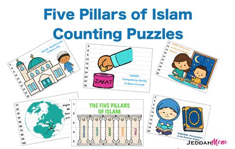 Five Pillars Of Islam Printable Counting Cards