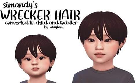 Sims 4 Male Child Hair Cc