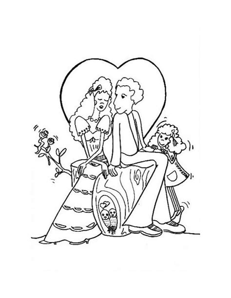 Dibujo De Pareja Para Colorear Ultra Coloring Pages Reverasite