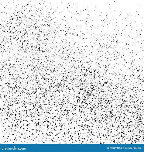 Black Grainy Texture Isolated On White Stock Vector Illustration Of