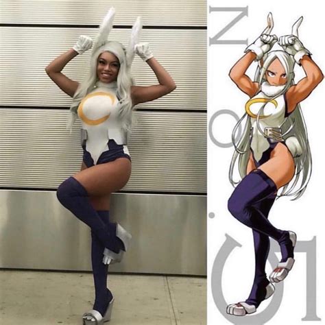 jen tbd shared a photo on instagram “cosplay vs character miruko 🐰 wig from ardawigs