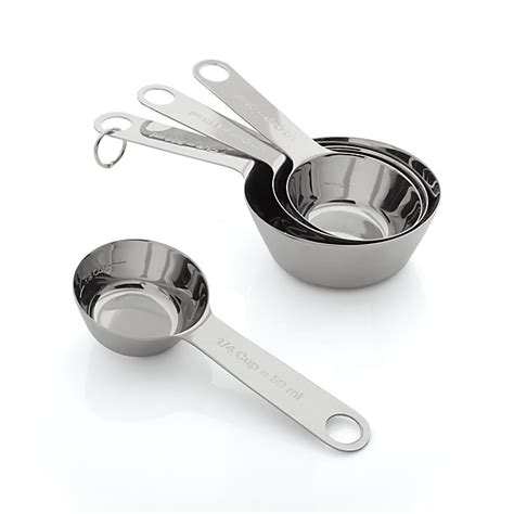 4 Piece Stainless Steel Measuring Cup Set Crate And Barrel