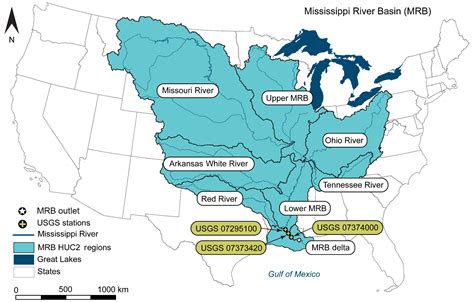 Mississippi River Missouri River On Us Map