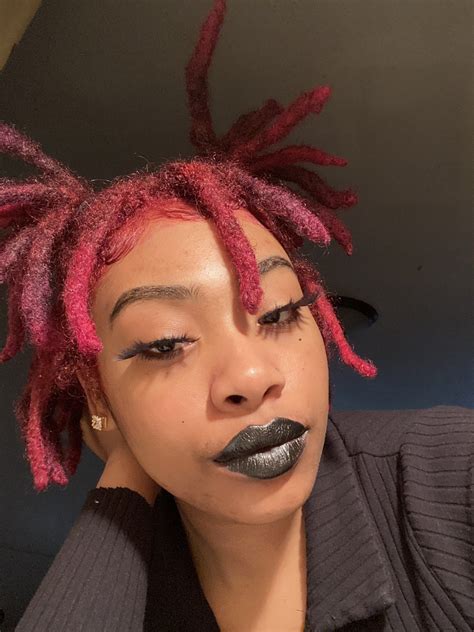 Mamacenta😼 On Twitter In 2021 Red Hair Inspo Black Girl Dreads