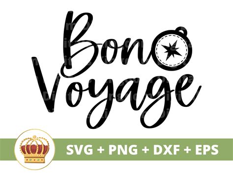 Bon Voyage SVG Travel Svg Compass Vacation Travel - Etsy