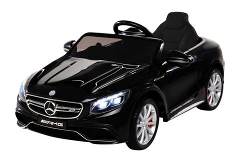 Expect to see the newcomer arrive in south africa shortly! Mercedes S63 AMG zwart 12V met LEREN stoel - DeKinderen Auto