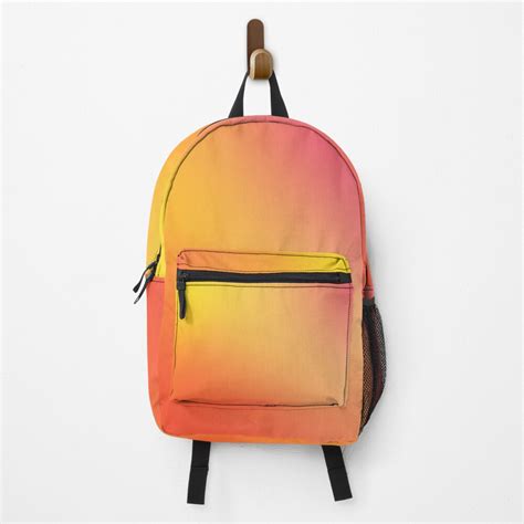 Gradient Colors Backpack Peach Backpack By Backpackah Redbubble