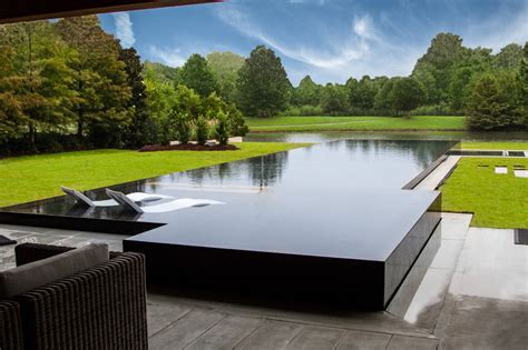 Contemporary Perimeter Overflow Pool Contemporary Pool Other By