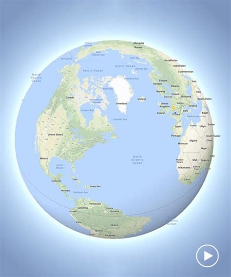 World Map Globe View Map Vector