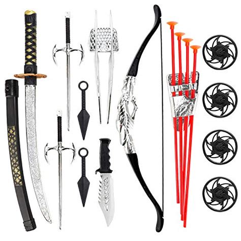 Liberty Imports Ninja Warrior Bow And Arrow Archery Set For Kids With