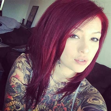 Natalie Nevin Hair Tattoo Girl Red Hair Tattoos Long Hair Styles