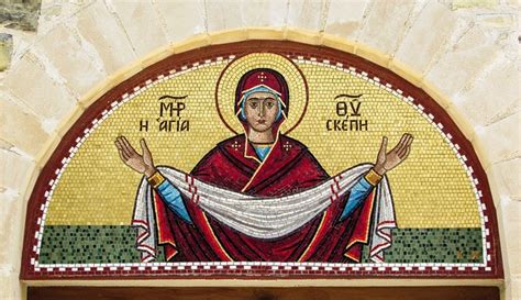Mosaic Virgin Mary Cyprus Free Photo On Pixabay
