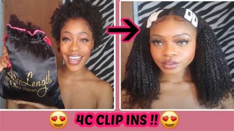 Better Length Hair 4b 4c Clip In Extensions Protective Styling