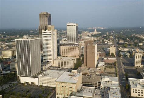 Over The Downtown City Center Skyline Of Little Rock Arkansas State