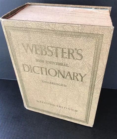 Websters New Universal Dictionary Unabridged Second Edition 1970
