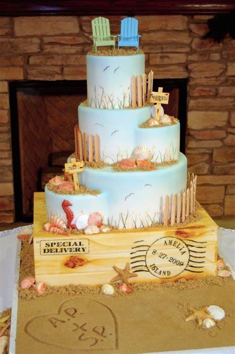 Wedding Cake Toppers Beach Themed Wedding Cake Toppers