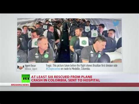 plane carrying brazilian football team chapecoense crashes in colombia video dailymotion