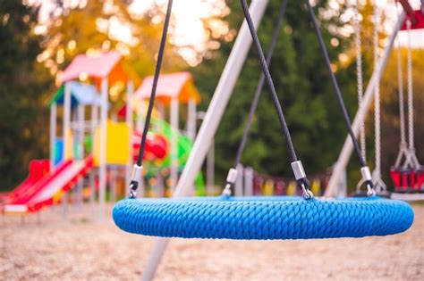 Premium Photo Colorful Playground On Yard In The Park Colorful