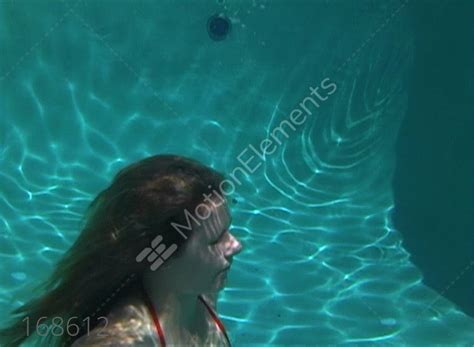 Sexy Bikini Clad Blonde Underwater 3 Stock Video Footage 168612