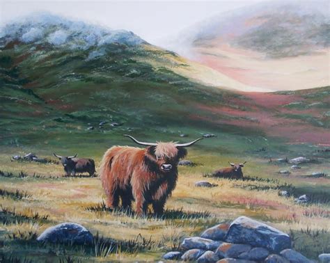 Scottish Highland Cattle In 2020 Highland Cattle Scottish Artists