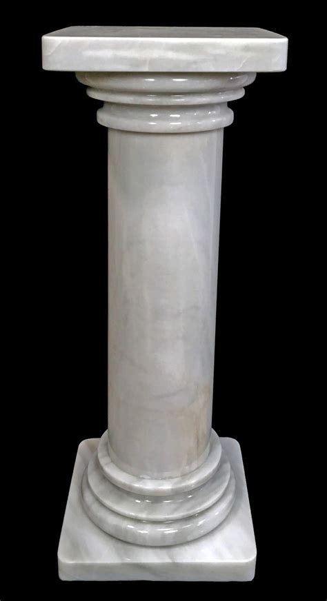 Lot 5pc 37in Classical Marble Column Pedestal