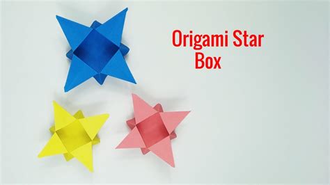 Origami Star Box With Paper How To Make A Beautiful Paper Box Youtube