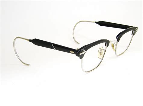 Vintage Mens 50s Shuron Horn Rim Eyeglasses Eyewear Frame Nos Ronsir 12400 Via Etsy Mens