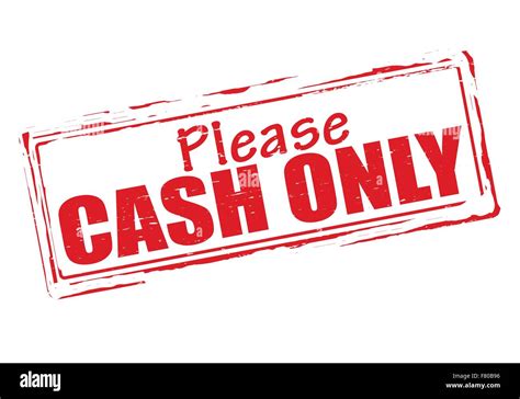 Please Cash Only Stock Vector Image And Art Alamy