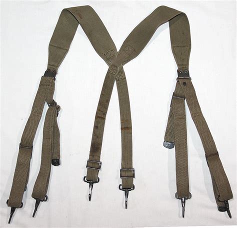 E168 Wwii M1936 Combat Suspenders B And B Militaria