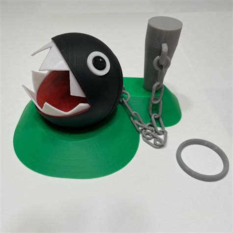 Chain Chomp 3d Printed Figure With Mound Etsy