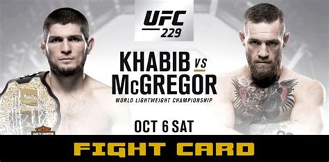 ufc 229 khabib vs mcgregor fight card