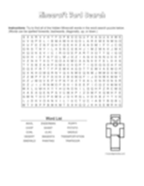 Minecraft Steve Printable Printable Word Searches Hot Sex Picture