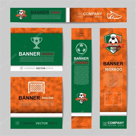 Banderas De Fútbol De Diseño Vector Gráfico Vectorial © Kanate Imagen
