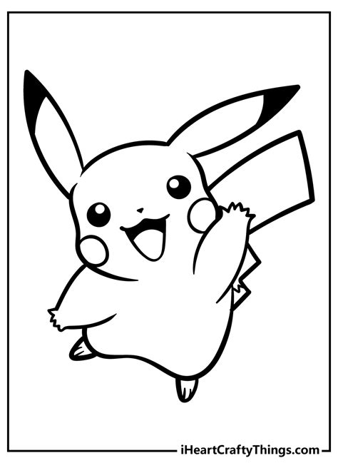 Free Pikachu Coloring Pages