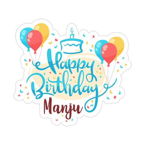 Celebrate each year of someone's life with a customized diy card. Happy Birthday Sticker