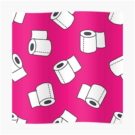 Doodle Pattern Toilet Paper Poster For Sale By Zizimentos Redbubble