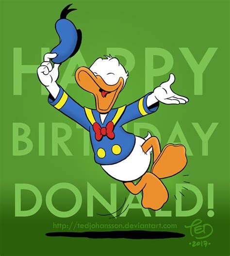 Happy Birthday Donald By Tedjohansson On Deviantart