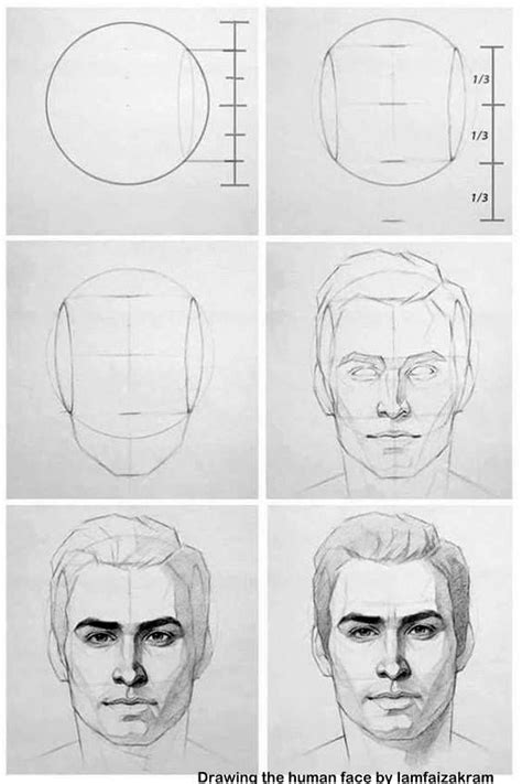 Drawing The Human Face By Iamfaizakram2 Face Drawing Reference