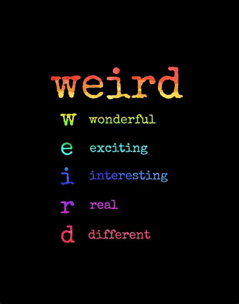 Weird Definition Trippy Psychedelic Hippie Word Art Digital Art By