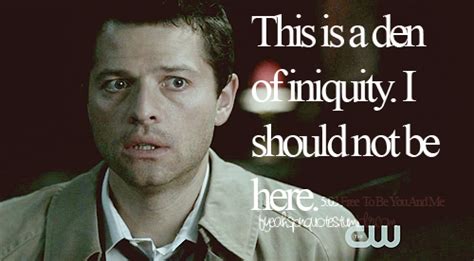 Find, read, and share cas quotations. hahahahahaha ohhh Cas. That scene was very funny | Supernatural, Love quotes, Supernatural cast