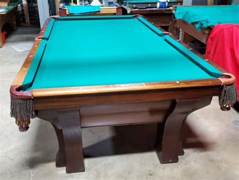 Brunswick Rochester 9ft Antique Pool Table Alpha Billiards