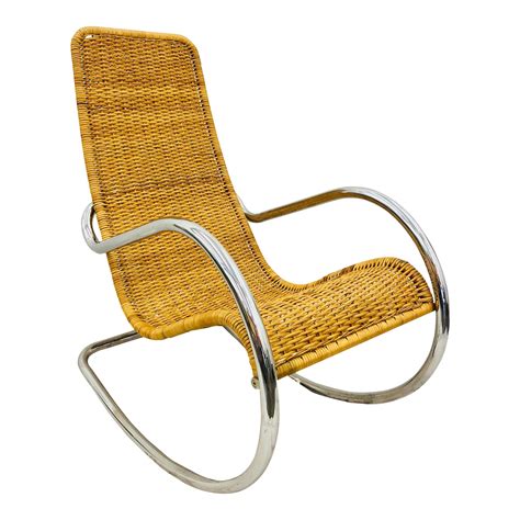 Constructed with a sturdy frame that… shop the iconic joya nursery rocker by monte design. Mid Century Modern Thonet Rocking Chair | Chairish