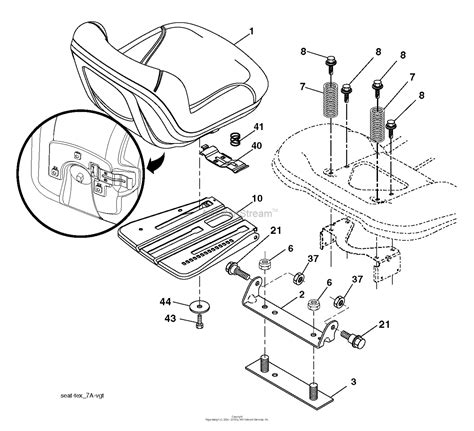 Husqvarna Yth22v42 96043018600 2013 09 Parts Diagram For Seat