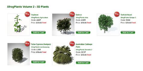 Download 60 New Xfrog Plants For Free Cg Channel