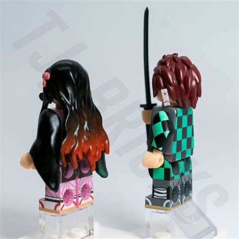 Custom Lego Minifigure Set Tanjiro And Nezuko Rare Sold Out Lab9