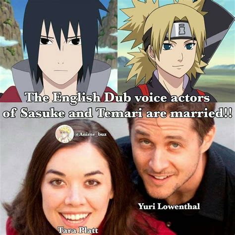 The Voice Actors Of Sasuke And Temari Are Actualpy Married Haha