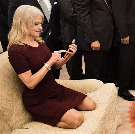 Kellyanne Conway Sits Awkwardly In Oval Office Photo
